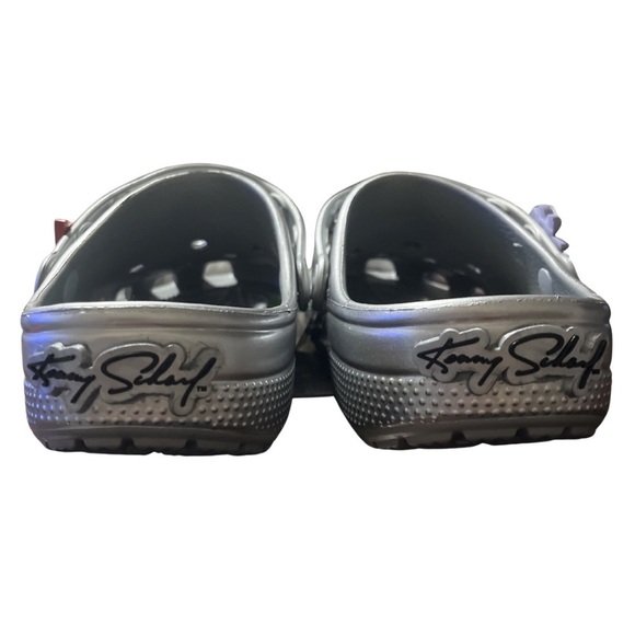 ? RARE Crocs x Kenny Scharf Classic Clog - Silver Metallic Limited Edition